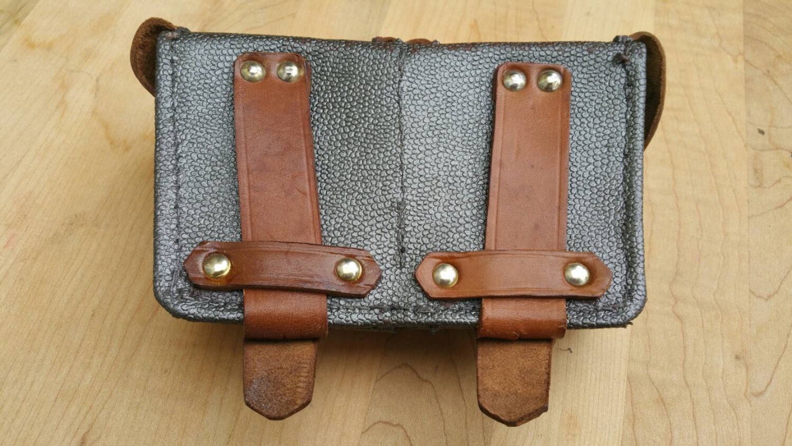 ON SALE Upcycled Vintage Leather Ammo Pouch Craft Vendor Etsy