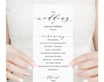 wedding program template etsy word wedding program template