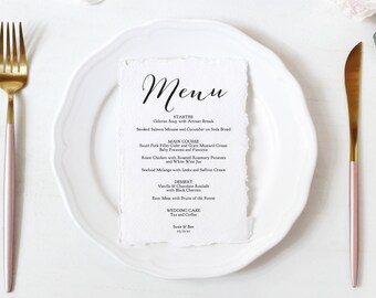 Menu Templates in 3 Sizes, Wedding Menu Template Printable Menu Template, 3 Sizes, "Sweet Bomb", Corjl Template, FREE Demo