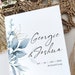Dusty Blue Wedding Program, Printable Program Booklets, Printable Blue ...
