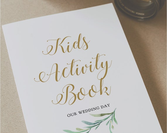 Wedding Kids Activity Book Wedding Table Activities for Kids, Kids Activity Pack, Coloring, Maze, Word Search, Download & Print and Corjl