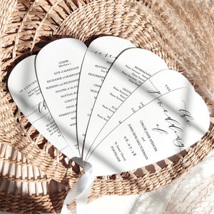 Wedding program fans kit deals