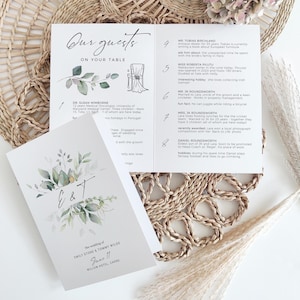 Gastgesprekstarter, ijsbreker, bruilofttafelgesprek, onze gasten aan tafel, tafelgesprekstarter, canvassjabloon | 80G