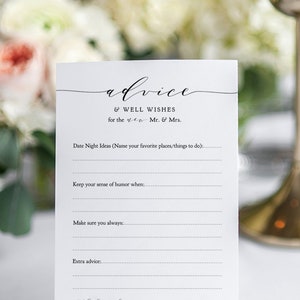 "Beratung und ""Gute Besserung"" Karten / Schild, DIY Ehe druckbare Beratung Karten und Schild, 5x7 ""Karten UND Schild 'Hochzeit', Herunterladen und drucken."