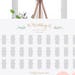 Katie Lishinsky reviewed Greenery wedding seating chart table plan templates | 9 sizes included | Portrait + Landscape shaped PDF templates included. Edit in ACROBAT