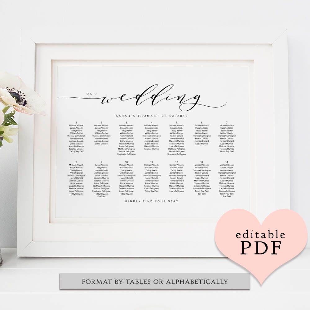 Table Setting Name Tag Printable, Name Place Setting ...