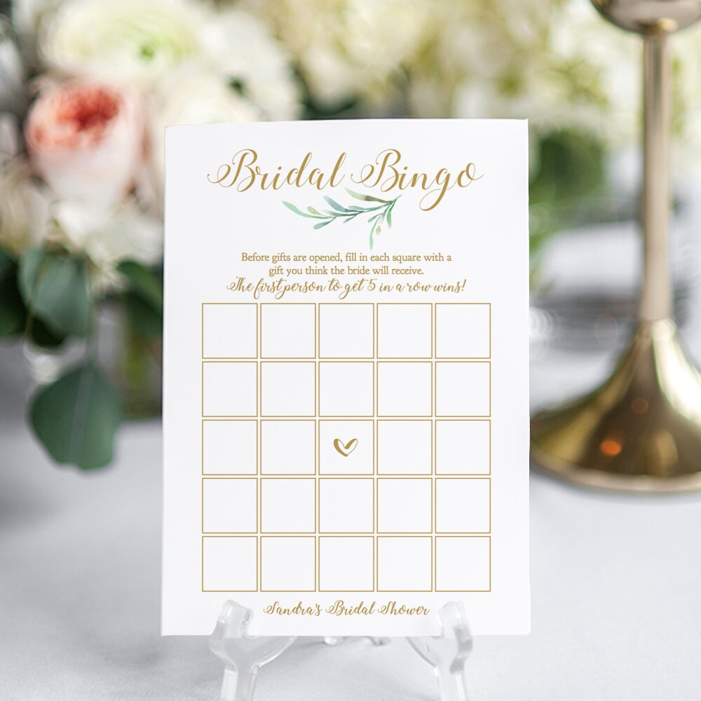 bridal bingo game printable bridal shower bridal bingo