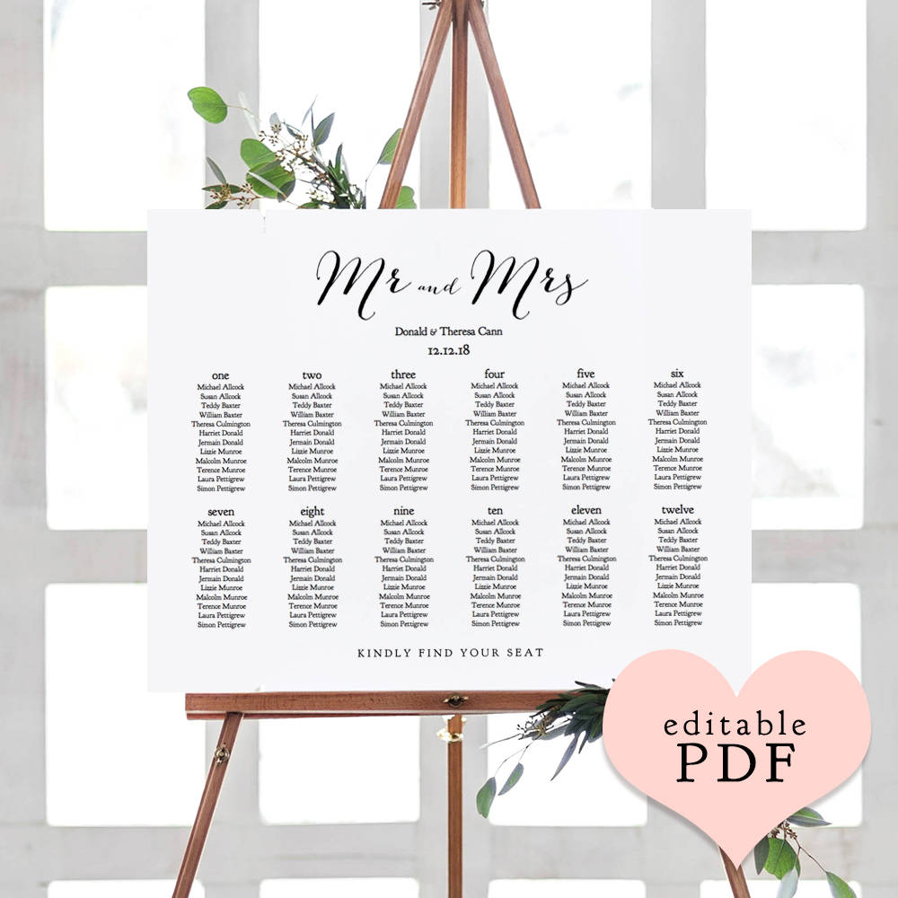 Booklet Wedding Program template, Church Order of Service ...