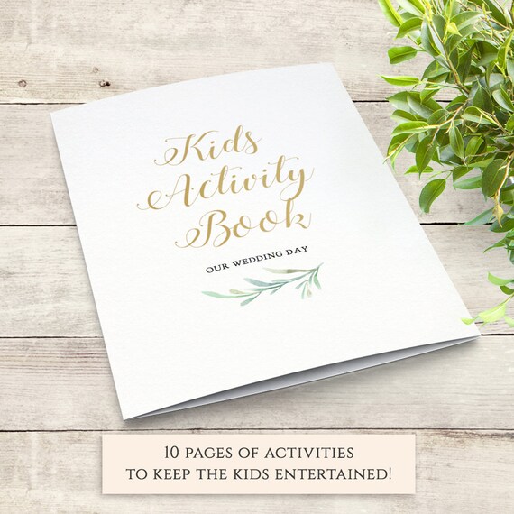 Kids Activity Pack Wedding Children Activities Book Kids Etsy