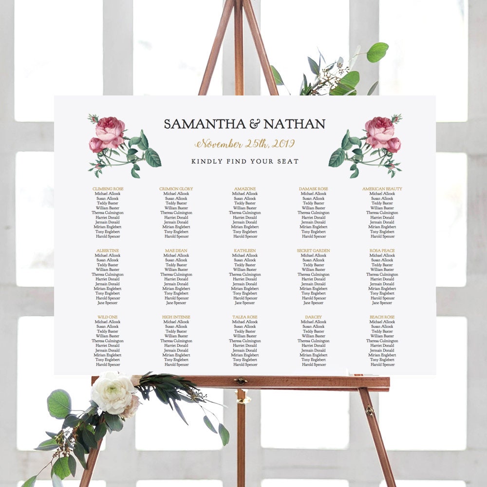 Table Number Cards Template