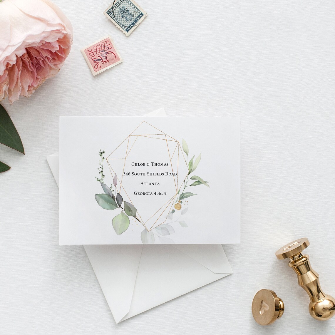 Wedding Envelope Templates 5x7 and 5x3.5 With a | Etsy