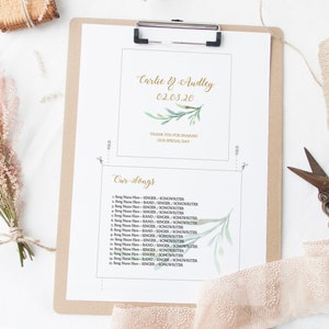 CD Cover Template, Printable Cd Wedding Favors, DIY Template, Case and ...