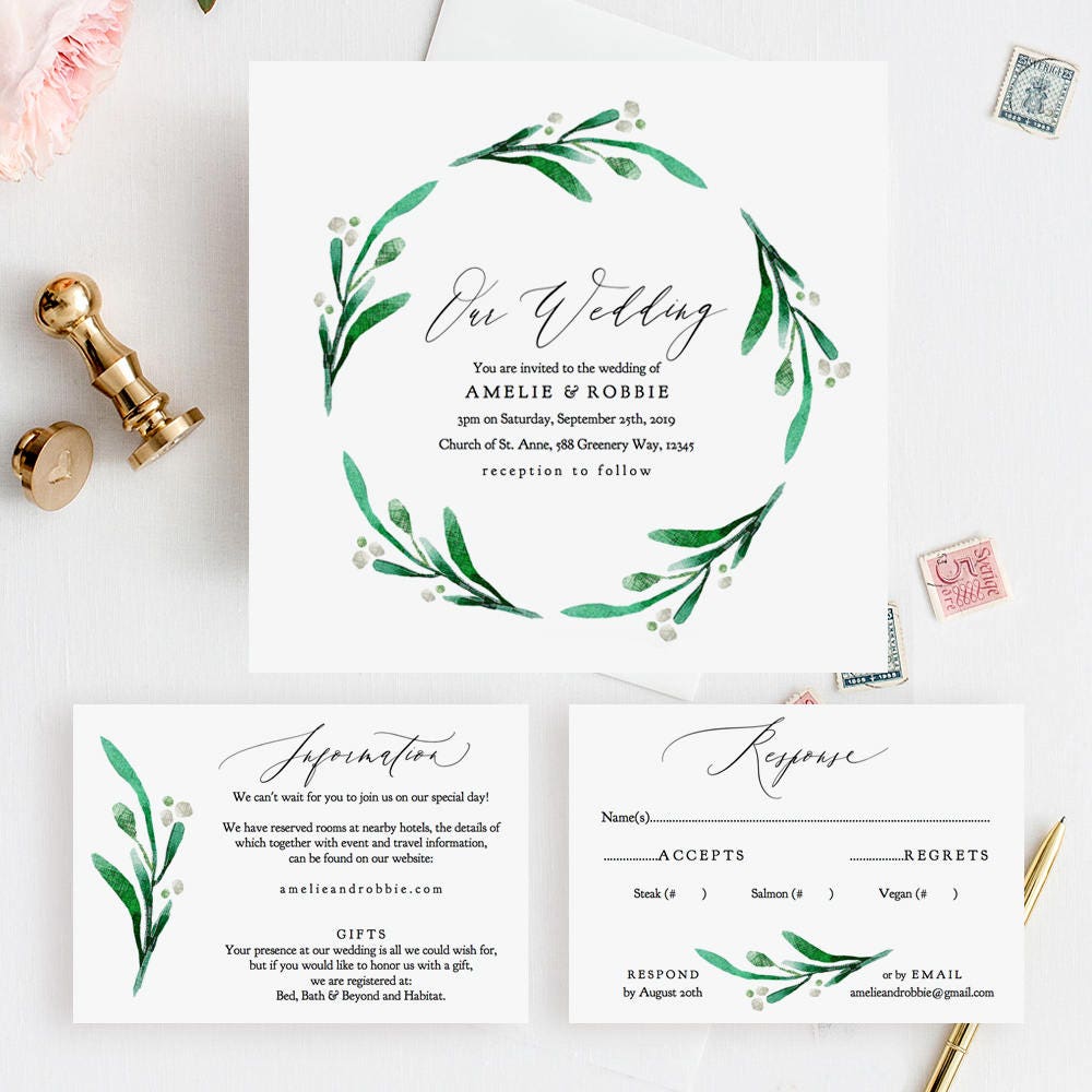 Gifts Card Template Printable Gift Card Gift Registry, 5x3.5, Wedding