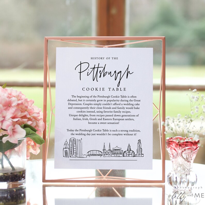 Pittsburgh Cookie Table Sign, Printable History of Pittsburgh Cookie Table Sign, Printable Sign, 8x10, Instantly download and print 88 image 9