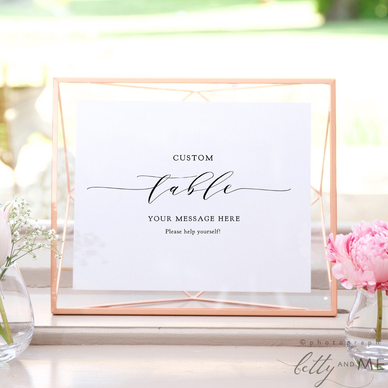 Custom Table Sign Printable Custom Wedding Table Sign 8x10 E G Donut Table Memory Table Portrait Landscape Wedding Corjl Free Demo