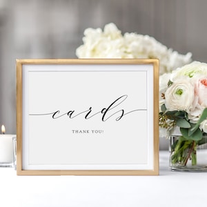 Wedding Cards Sign, Printable Wedding Signage 4x6", 5x7", 8x10", Cards Wedding Sign printable wedding signs, "Wedding", Download and Print