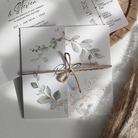 Create your own Wedding Invitations with a Tie, Canva Templates for Beautiful Gatefold Invitations Square Wedding Invitations | 80G