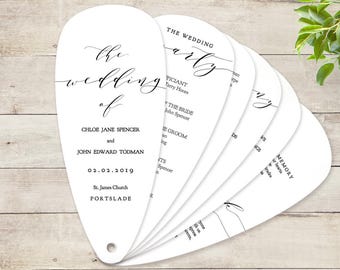 petal fan program template Diy wedding programs, do it yourself fan programs, diy invitations.