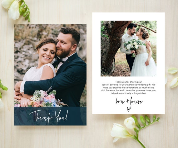 Free Wedding Thank You Card Template