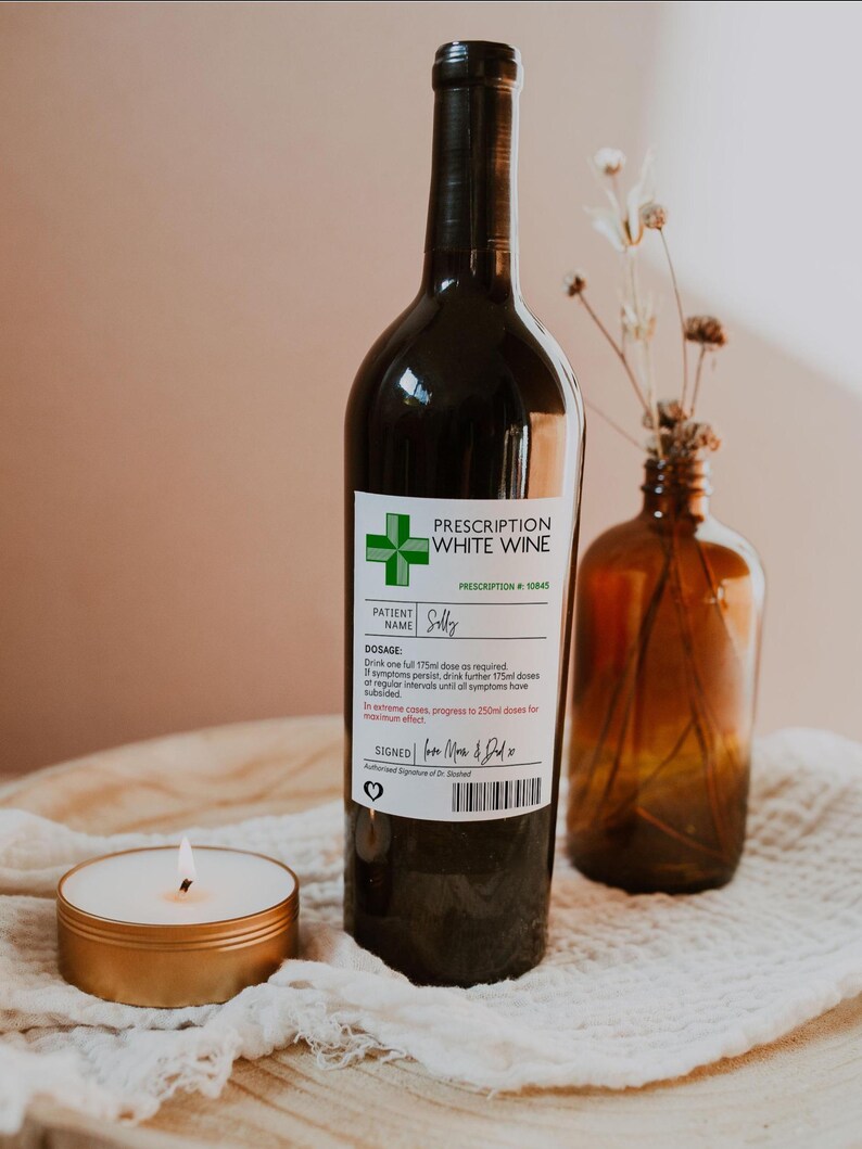 Prescription Wine Labels