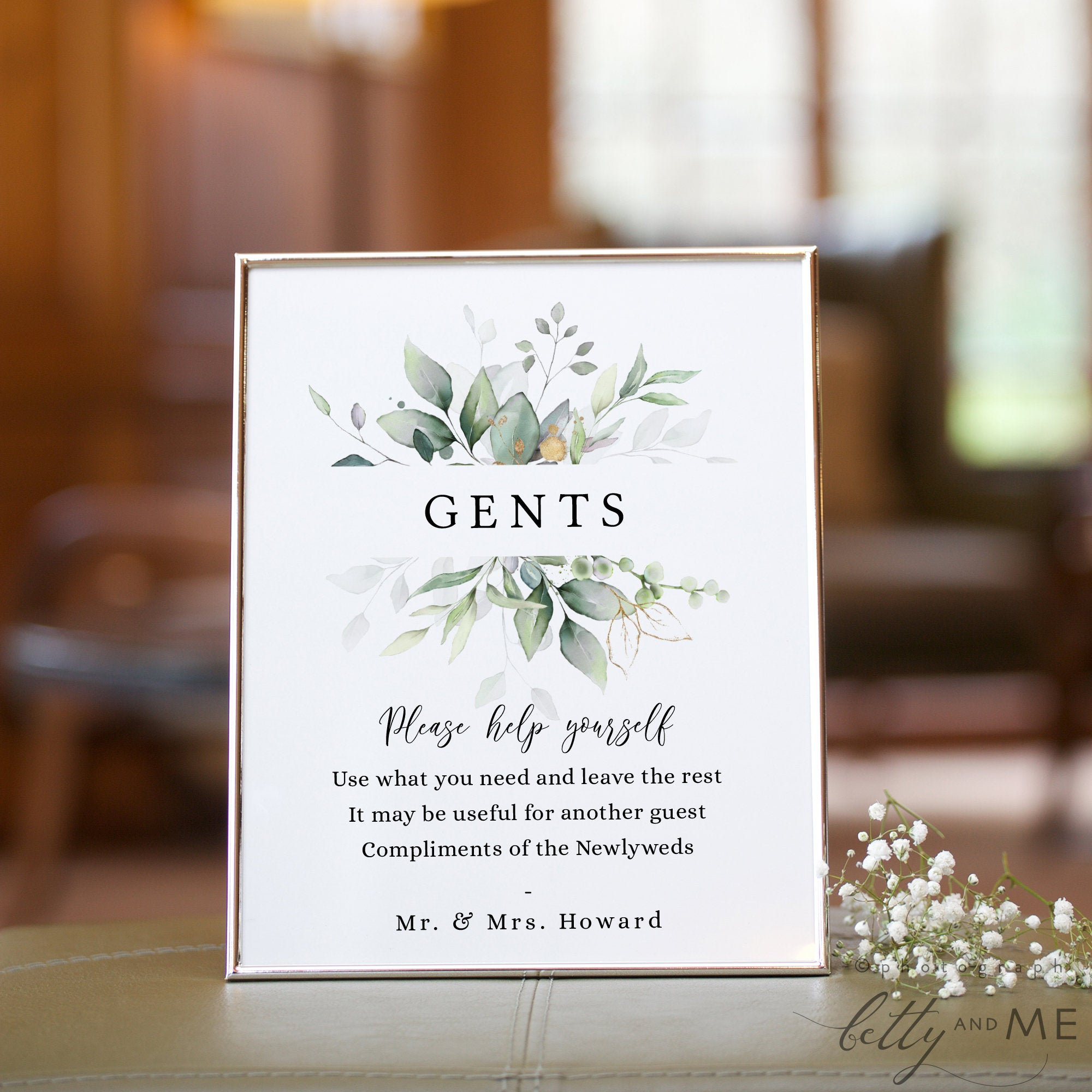 Leaf Gold Wedding Bathroom Signs Ladies And Gents Printable Wedding Basket Signs 5x7 8x10 Leaf Gold Wedding Bathroom Signs Ladies And Gents Printable Wedding Basket Signs 5x7 8x10
