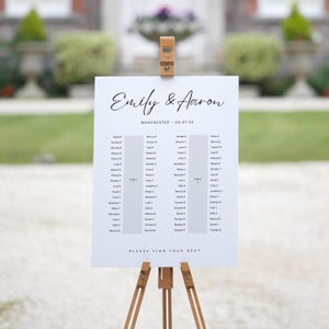 2 Banquet Seating Plan, Printable Long Table Table Plan, Banquet Table Plan Printable Template, 9 sizes, Canva Template, 118