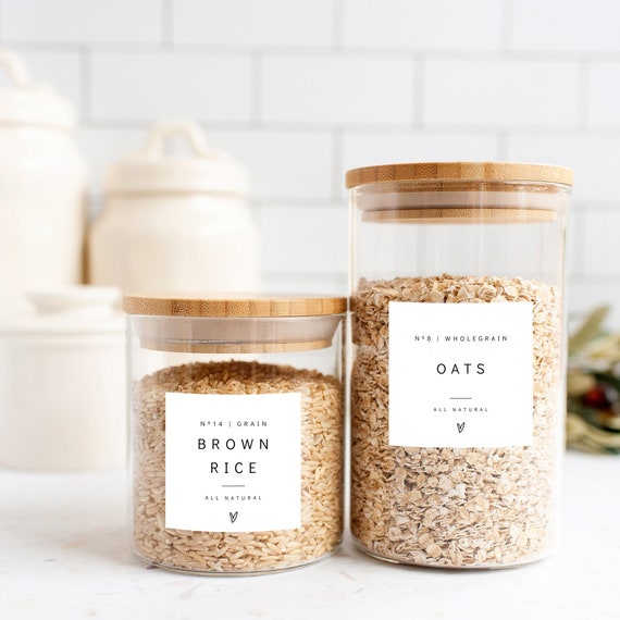 Kitchen Pantry Organization+ Free Printable Labels