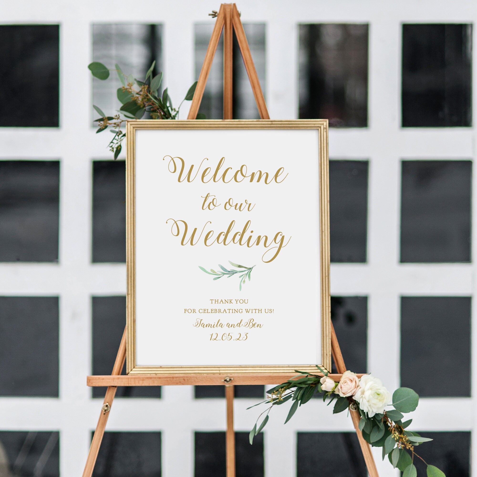 Greenery Welcome Wedding Signs Printable Welcome Editable - Etsy