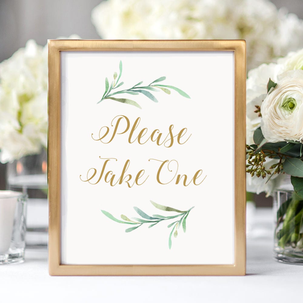 please-take-one-sign-printable-favour-please-take-one-sign-greenery