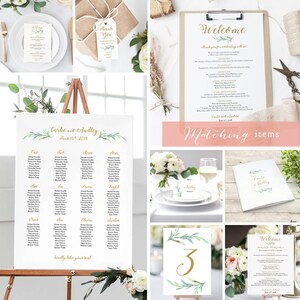 Greenery Cards & Gifts Wedding Sign Printable. Printable Cards image 8
