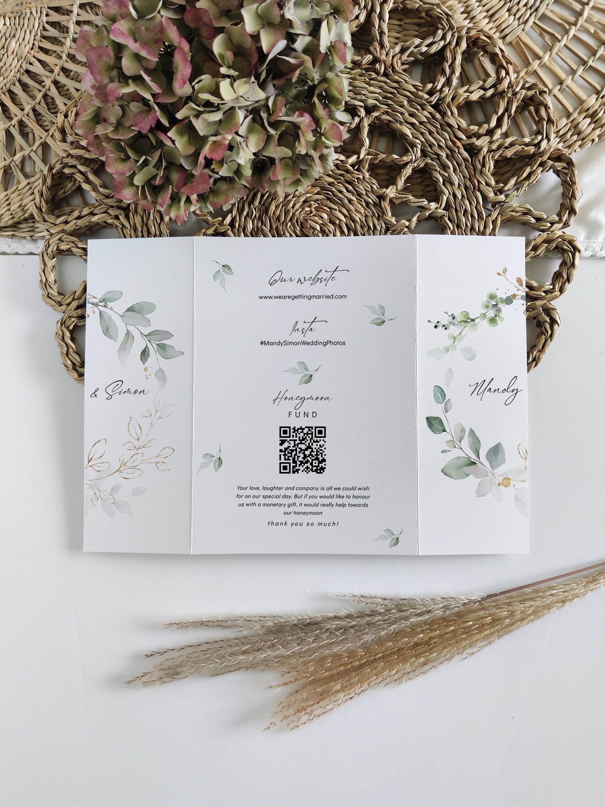 Gatefold Invitation & Electronic Save the Date, Evite and Details