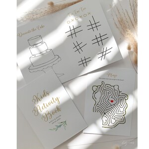 Giochi per matrimoni per bambini, libro di attività per bambini, aggiungi facilmente le tue pagine, modelli Canva immagine 8