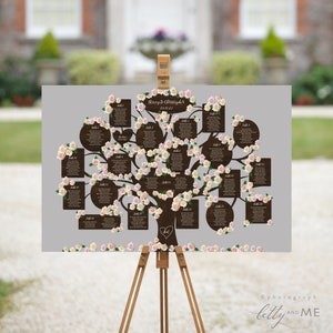 Wedding Tree Table Plan DIY Printable | Tree Seating Plan Templates, 4 Sizes, Corjl Templates, FREE Demo