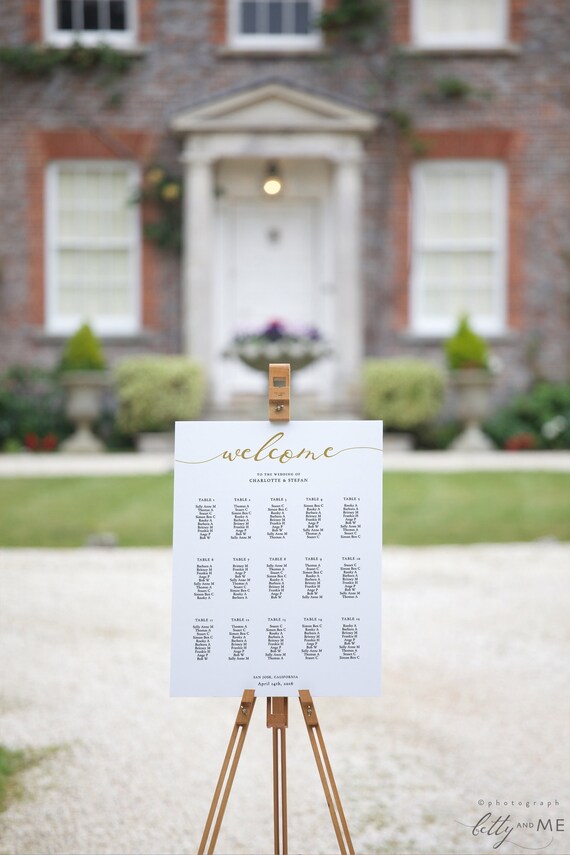 Table Seating Plans Connie & Joan DIY