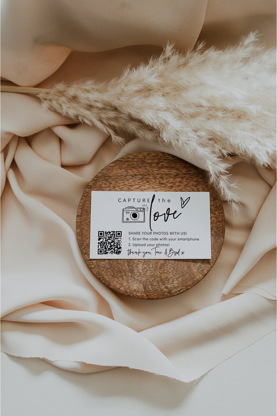 Business Card Capture the Love QR Code Business Card QR Code Etsy UK