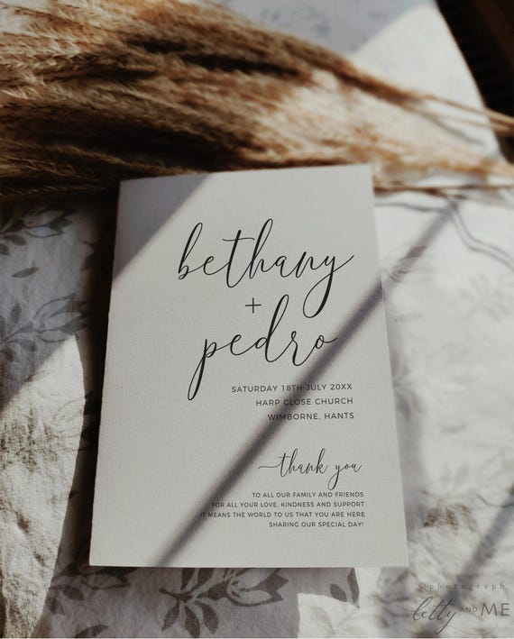 Folded Wedding Program, Optional QR code and Infographic Timeline, Printable Wedding Order of Service Booklets, Canva Templates | 68