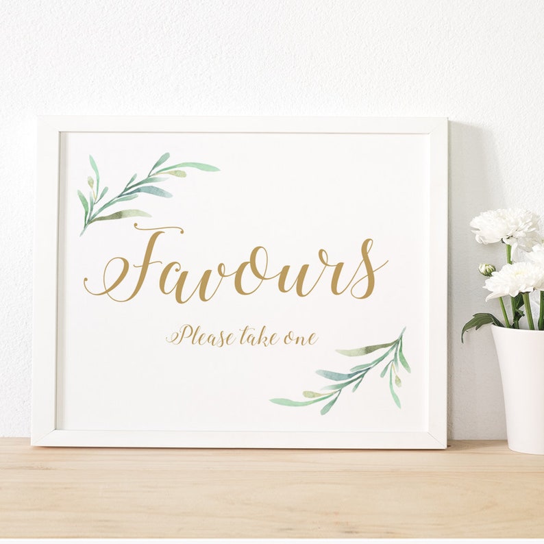 Greenery Printable Wedding Programs Garden Wedding Program Edit in WORD or PAGES Wedding Programs Template