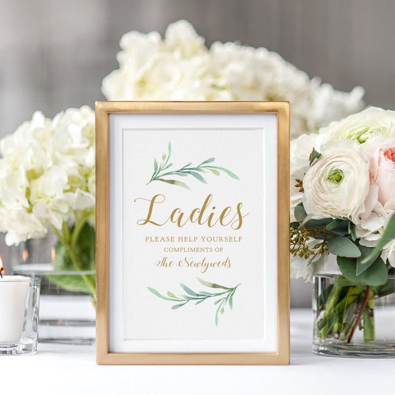 Ladies Please Help Yourself Sign Printable Compliments of the image 1
