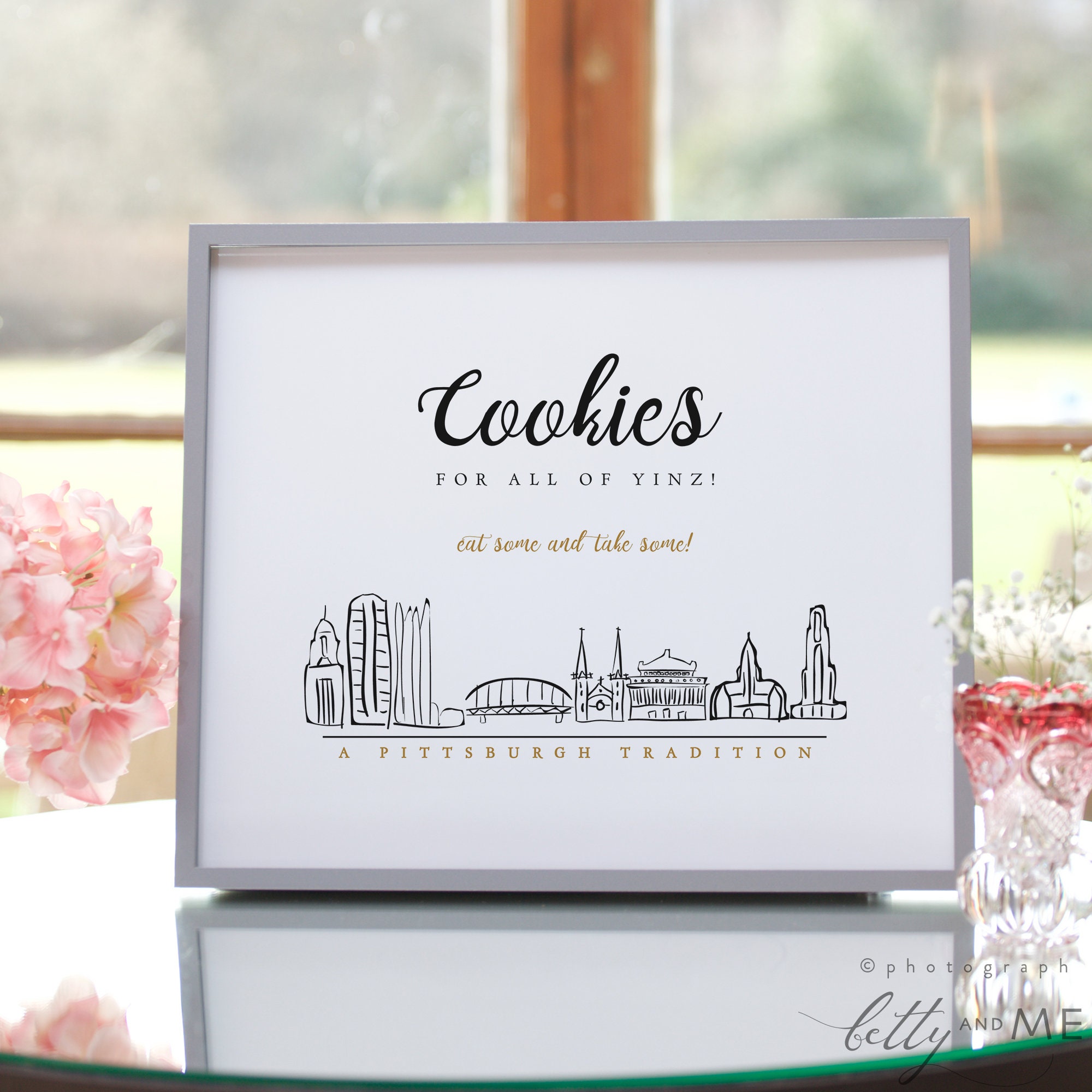 Editable Pittsburgh Cookie Table Printable Sign, Cookies for all of ...