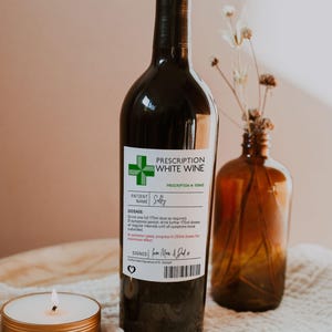 Canva Rezept Weinflaschenetiketten, Vorlagen für druckbare lustige Weinetiketten, Aufklebervorlage, bearbeitbare Canva-Vorlagen | Sig. 88