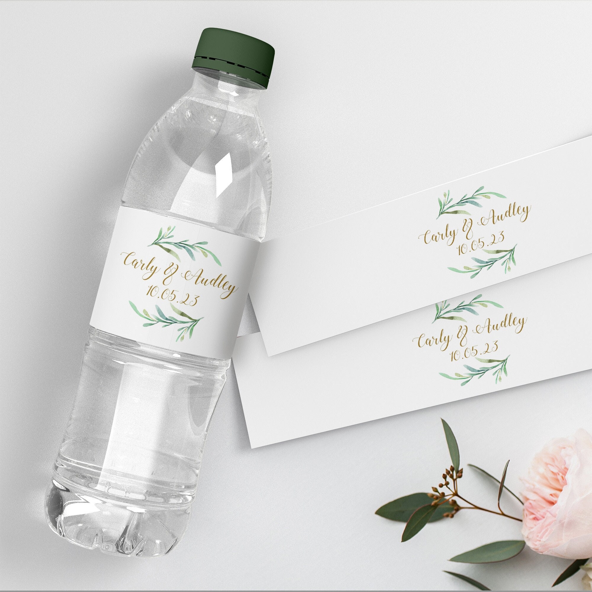 Water Bottle Label, DIY Printable Wedding Water Bottle Labels, 20 Within Free Custom Water Bottle Labels Template