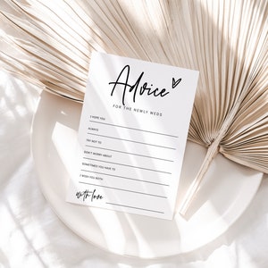 Rat für die Braut und den Bräutigam Karte, druckbare Rat Karten Hochzeit, Brautparty Rat Karten, 2 Größen, Corjl Vorlage, KOSTENLOSE Demo | Sig. 88