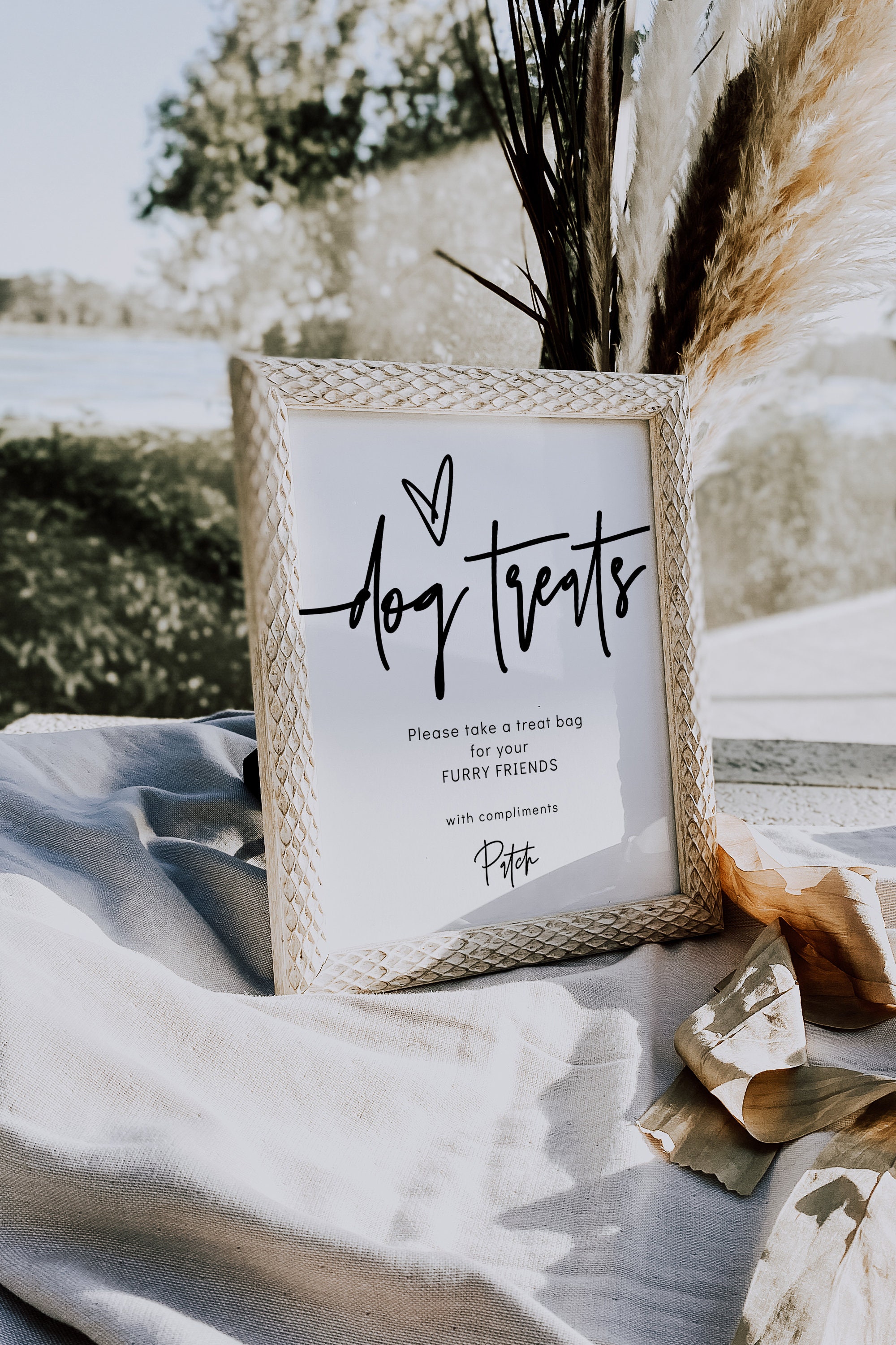 Wedding Doggie Treats Sign Printable Dog Treats Table Sign Dog Wedding Doggie Treats Sign Printable Dog Treats Table Sign Dog