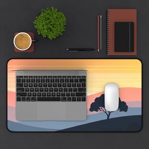 Sunset Desk Mat - Stylish Desk Decor, Office Accessory, Gift for Him, Home Office, Outdoor Adventure Mouse Pad