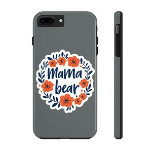 Telefoonhoesje Mama Bear bloemen: lexaan, duurzame bescherming