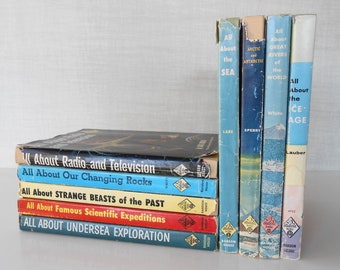 Vintage 'All About' Science Book Series: 1950s Educational Kids Books