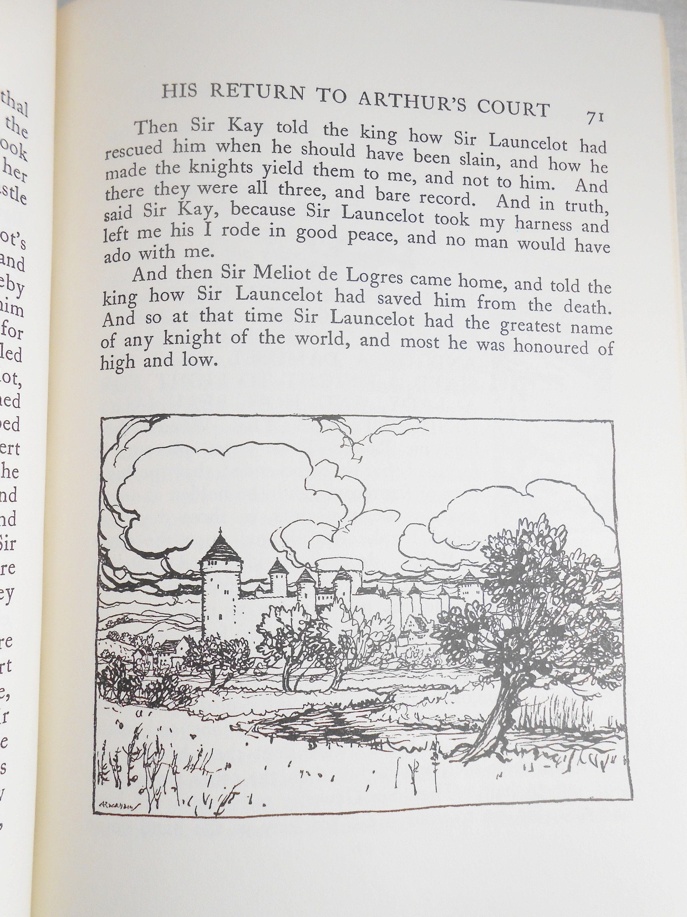 Romance King Arthur, Knights Round Table, Arthur Rackham, Vintage Book ...