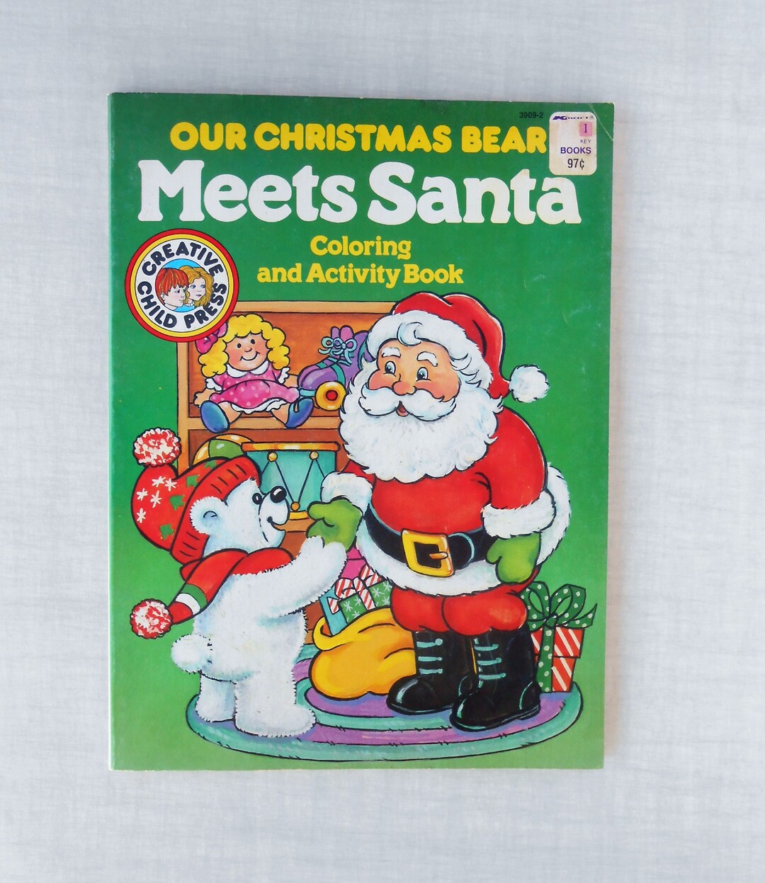 Vintage Christmas Coloring Book for Kids Unused Coloring Etsy