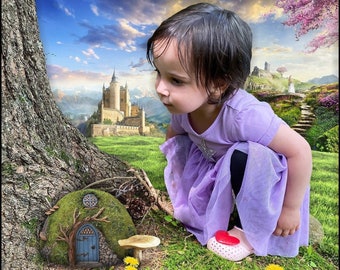 Customized Digital Image Digital Artwork Whimsical and Personalized Image (pet / person / child with Fairy theme) **SAMPLE ONLY**