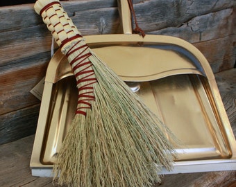 Handmade Turkey-Wing Whisk Broom